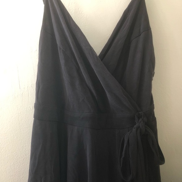 Kimchi Blue wrap front charcoal grey romper - Picture 4 of 4